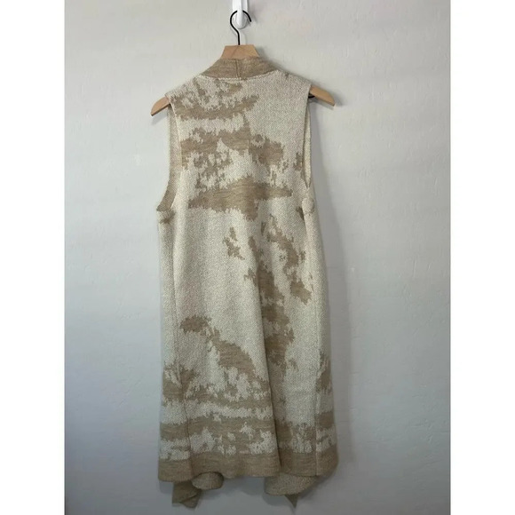 Sundance Merino Wool Mohair Open Front Longline Sleeveless Cardigan Size M - Picture 4 of 8